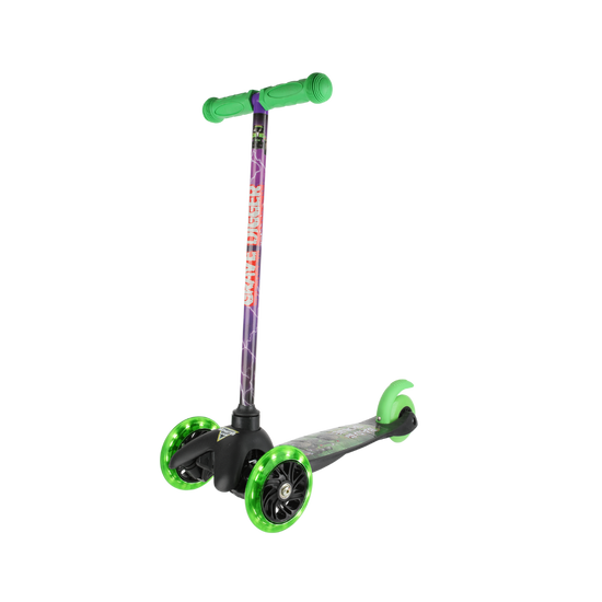 Monster Jam Grave Digger  Tilt and Turn Light Up Wheels Scooter
