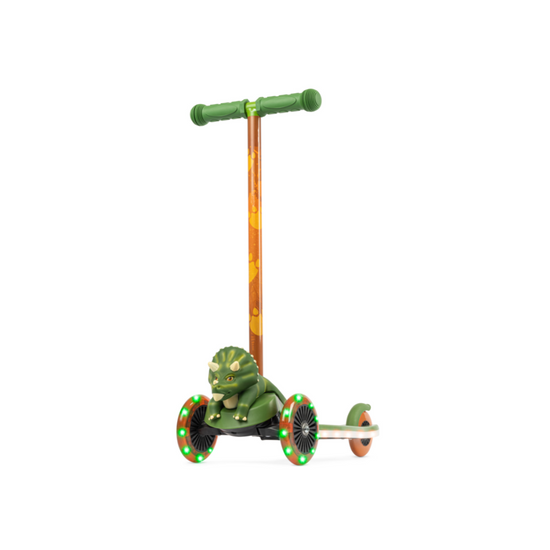 Dimensions Triceratop 3D Light Up Deck and Wheels Scooter